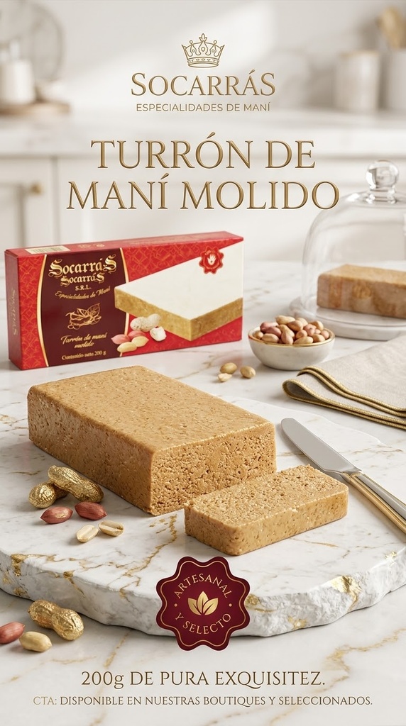 Turrón de Maní Molido (200g)